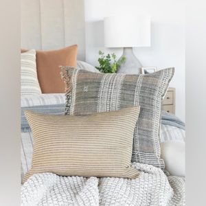 McGee & Co Devin Silk Stripe Pillow Cover